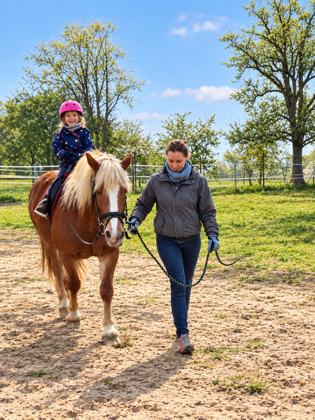 Kinderreiten beim Hotel Waldmühle